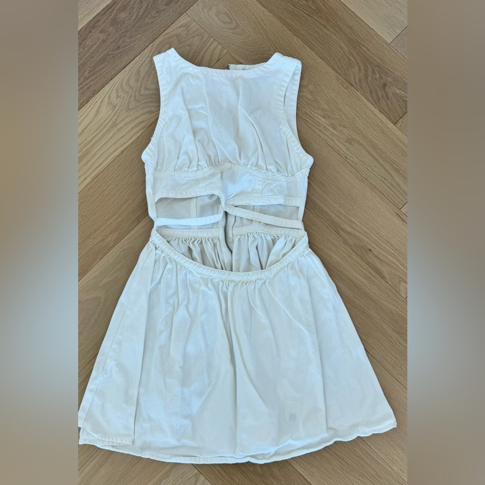 White Dress With Cutouts